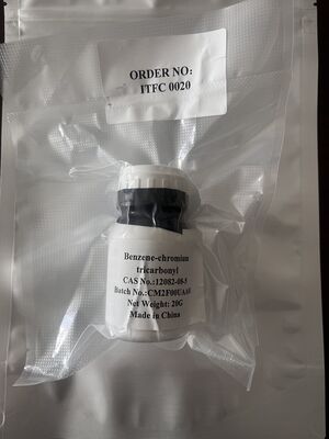 High Purity Benzene-chromium tricarbonyl a classic organometallic coordination compound. It features a chromium(0) center bonded to a benzene ring and three carbonyl (CO) ligands